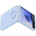 Samsung Silikónový Kryt s Krúžkom pre Galaxy Z Flip6 / Galaxy Z Flip7 FE Blue