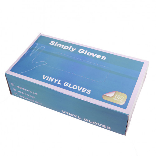 Jednorázové Vinylové rukavice Simply Gloves, 100 kusov, Veľkosť XL