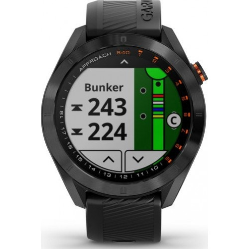 Garmin Approach S40 Black Stainless Steel with Black Band