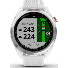 Garmin Approach S42 Polished Silver with White Band