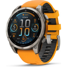 Garmin Fenix 8 47 mm AMOLED Sapphire Titanium Orange Graphite