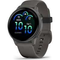 Garmin vívoactive 6 Slate with Pebble Gray Band