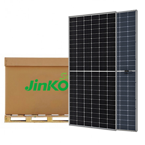 Jinko Solar Tiger Pro 72HC-BDVP strieborný rám 545Wp Bifacial Dual Glass - obojstranný solárny fotovoltaický panel - 30 rokov záruka výkonu - 36ks/paleta