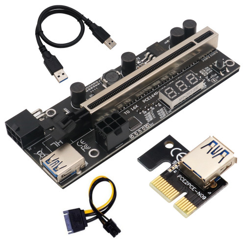 PCI Express Riser PCE164P-N09 VER 12x (6-pin power connector)