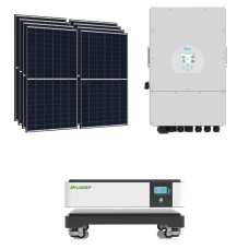 Solárna zostava Deye hybridný menič 3F 10 kW + 10 kWh batéria + 10,66 kW solárne panely Risen Energy