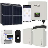 Solárna zostava SolaX hybridný menič 3F 10 kW + 11,6 kWh batéria + 10,66 kW solárne panely Risen Energy