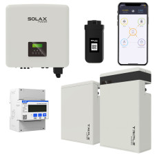 Solárna zostava SolaX hybridný menič 3F 10 kW + 11,6 kWh batéria
