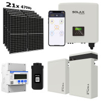 Solárna zostava SolaX hybridný menič 3F 10 kW + 11,6 kWh batéria + 9,87 kW solárne panely Jinko Solar