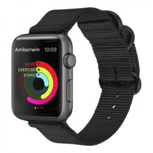 Tactical 386 Nylon Remienok pre iWatch 42/44mm Black (EU Blister)