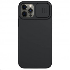 Nillkin CamShield Silky Silikónový Kryt pre Apple iPhone 12 / iPhone 12 Pro Black