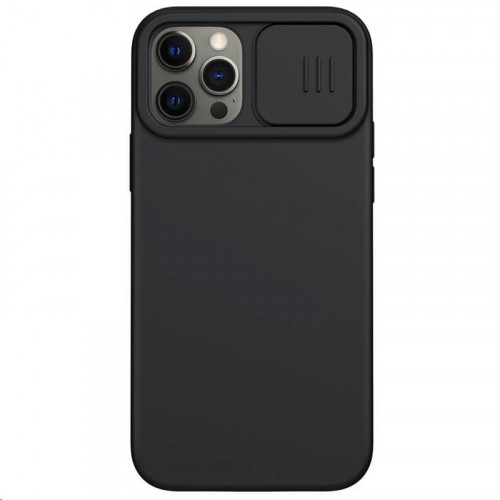 Nillkin CamShield Silky Silikónový Kryt pre Apple iPhone 12 / iPhone 12 Pro Black