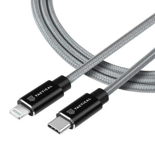 Tactical 031 Fast Rope Kevlar Cable USB-C/Lightning MFI 1m Grey