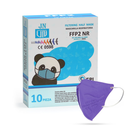 Jinhuan JN001 detský respirátor FFP2 NR fialový 10ks/bal