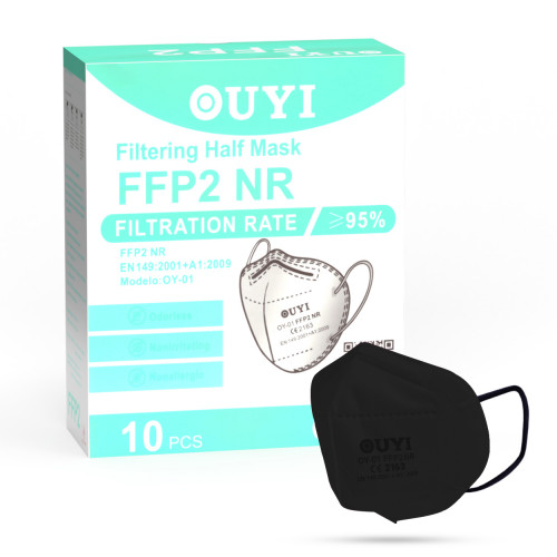 UYI OY-01 Respirátor FFP2 NR čierny 10ks/bal