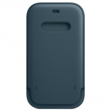 Kožený návlek s MagSafe na iPhone 12 / iPhone 12 Pro baltsky modrý