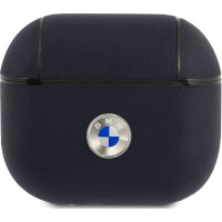 BMW Signature Kožené Puzdro pre AirPods 3 Navy