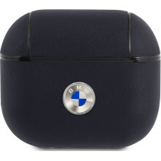 BMW Signature Kožené Puzdro pre AirPods 3 Navy