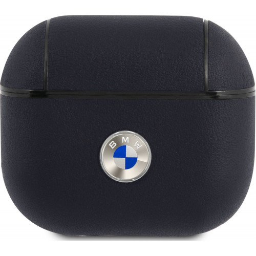 BMW Signature Kožené Puzdro pre AirPods 3 Navy