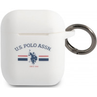 U.S. Polo Horses Flag Silikónové Puzdro pre AirPods 1 / AirPods 2 White