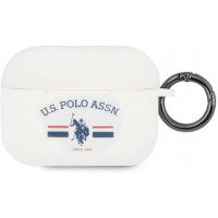 U.S. Polo Horses Flag Silikónové Puzdro pre Airpods Pro White