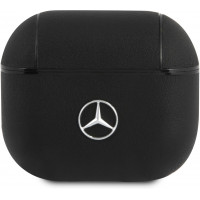 Mercedes Kožené Puzdro pre AirPods 3 Black