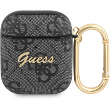 Guess 4G Script PC/PU Puzdro pre AirPods 1 / AirPods 2 Grey
