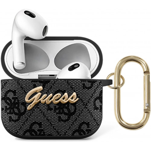 Guess 4G Script PC/PU Puzdro pre Airpods 3 Grey