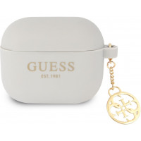 Guess 4G Charm Silikónové Puzdro pre Airpods 3 Grey