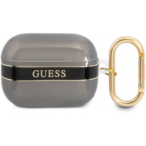 Guess TPU Printed Stripe Puzdro pre Airpods Pro Black