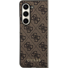 Guess 4G Charms Zadný Kryt pre Samsung Galaxy Z Fold5 Brown