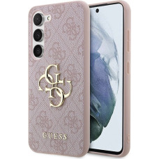 Guess PU 4G Metal Logo Zadný Kryt pre Samsung Galaxy A55 5G Pink