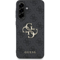 Guess PU 4G Metal Logo Zadný Kryt pre Samsung Galaxy A56 5G Grey