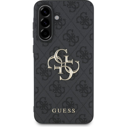 Guess PU 4G Metal Logo Zadný Kryt pre Samsung Galaxy A56 5G Grey