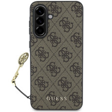 Guess 4G Charm Zadný Kryt pre Samsung Galaxy A56 5G Brown
