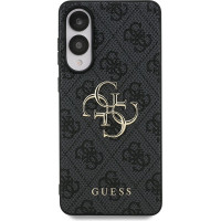 Guess PU 4G Metal Logo Zadný Kryt pre Samsung Galaxy S25 Edge Grey