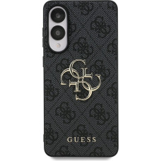 Guess PU 4G Metal Logo Zadný Kryt pre Samsung Galaxy S25 Edge Grey