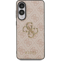 Guess PU 4G Metal Logo Zadný Kryt pre Samsung Galaxy S25 Edge Pink