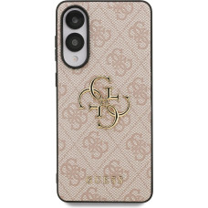 Guess PU 4G Metal Logo Zadný Kryt pre Samsung Galaxy S25 Edge Pink