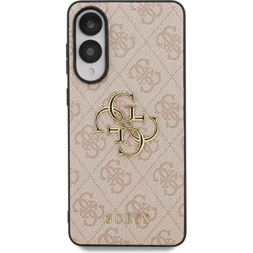 Guess PU 4G Metal Logo Zadný Kryt pre Samsung Galaxy S25 Edge Pink