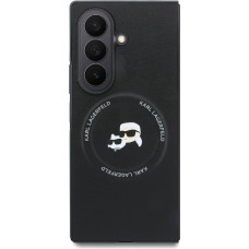 Karl Lagerfeld PU Karl and Choupette Heads Magnetic Zadný Kryt pre Samsung Galaxy Z Fold8 Ultra Black