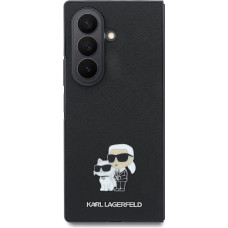 Karl Lagerfeld PU Saffiano Karl and Choupette Zadný Kryt pre Samsung Galaxy Z Fold8 Ultra Black