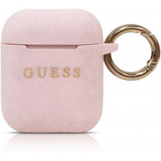 Guess Silikónový Kryt pre AirPods 1 / AirPods 2 Pink (EU Blister)