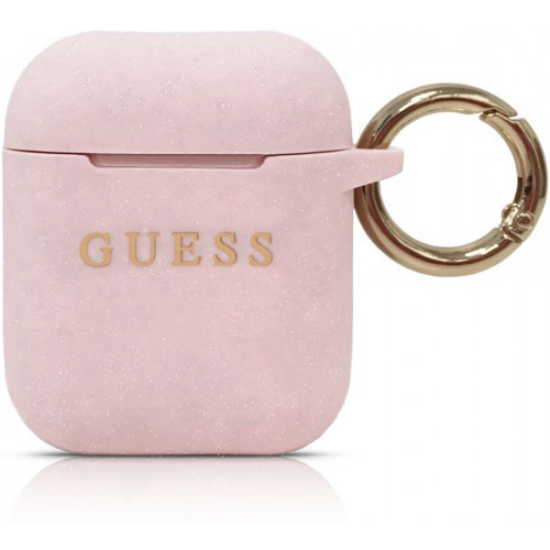 Guess Silikónový Kryt pre AirPods 1 / AirPods 2 Pink (EU Blister)