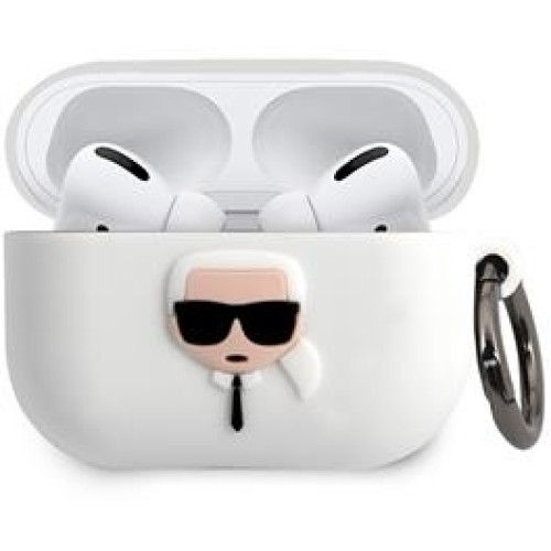 Karl Lagerfeld Karl Head Puzdro pre Airpods Pro White