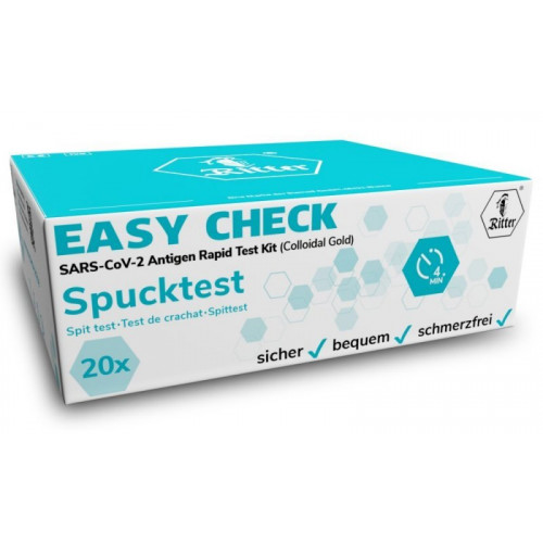 COVID-19 antigénový rýchlotest zo slín Ritter Easy Check 20ks/bal