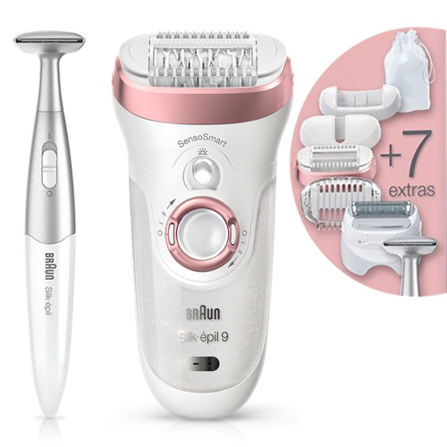 Braun Silk-épil 9 SkinSpa SensoSmart 9-890 Wet&Dry epilátor so 7 doplnkami