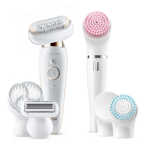 Braun Silk-épil 9 Flex 9100 Beauty Set Wet&Dry epilátor s 9 nadstavcami, vrátane Braun FaceSpa