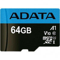 ADATA Premier microSDXC/SDHC UHS-I Class10 (A1, V10) 64GB + adaptér (EU Blister)