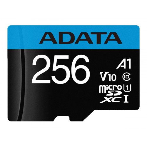 ADATA Premier microSDXC UHS-I Class 10 card 256GB + Adaptér