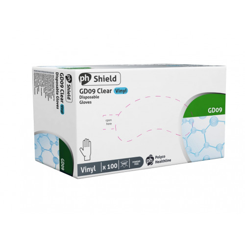Jednorázové Vinylové rukavice Polyco Healthline, 100 kusov, veľkosť L